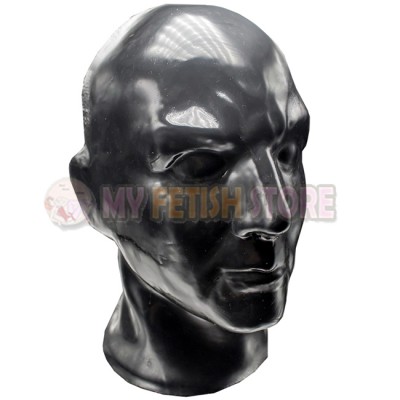 (DM232) Top quality DM 100% natural full head human face latex mask rubber hood suffocate Mask fetish wear